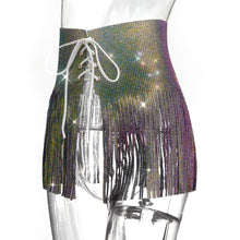 Load image into Gallery viewer, CLOCKENFLAP Crystal Fringe  Skirt
