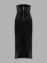 Load image into Gallery viewer, COYO PU leather Long Dress
