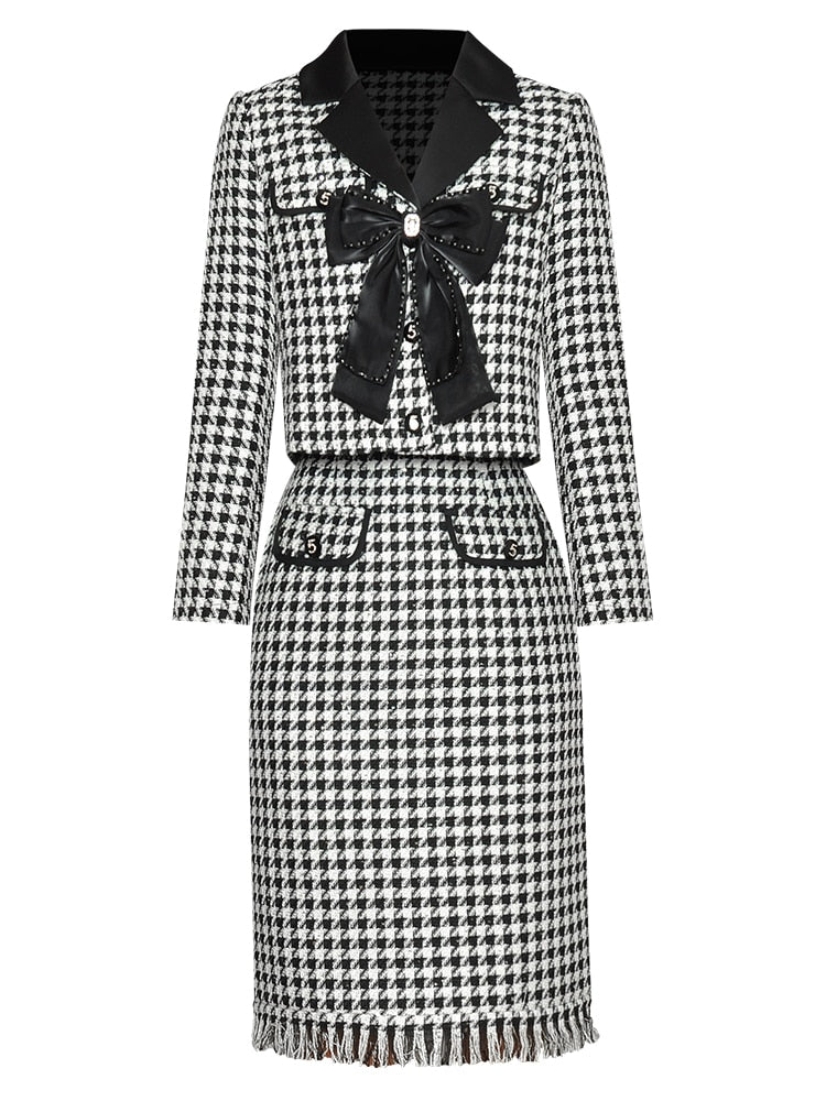 ROSEWOOD Blazer Skirt Set
