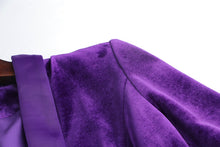 Load image into Gallery viewer, SACCHA Blazer Velvet Dress

