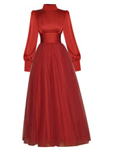 Load image into Gallery viewer, ELLOWWOOD Satin Tulle Dress
