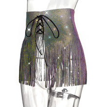 Load image into Gallery viewer, CLOCKENFLAP Crystal Fringe  Skirt
