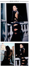 Load image into Gallery viewer, GROUNDSEL Velvet Cut Out Midi
