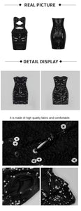 MENGUILIE Sequin Mini Dress