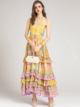 Load image into Gallery viewer, VITEX Cascading Floral Long Dress
