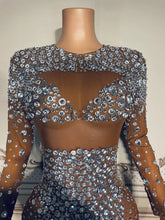 Load image into Gallery viewer, OMEGA Mesh Crystal Dress
