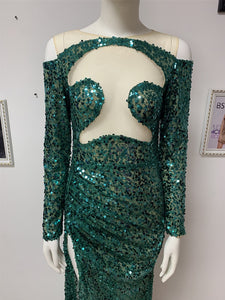 ARALIA Long Sequin Dress