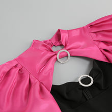 Load image into Gallery viewer, NIENSIS Puff Sleeve Long Dress
