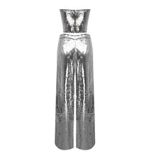 Load image into Gallery viewer, ROSECLUSIA Sequin Top Pants Set
