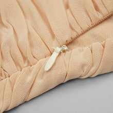 Load image into Gallery viewer, ALMOND Mesh Ruched Midi
