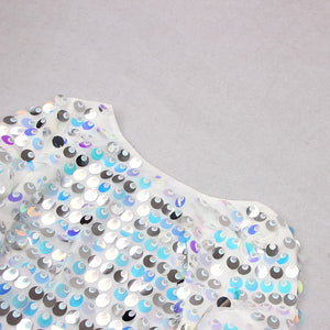 ASHTREE Sequin Backless Dress