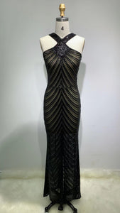 WISTERIA Sequin Evening Dress
