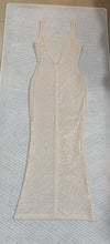 Load image into Gallery viewer, CEDAR Mesh Crystal Long Dress
