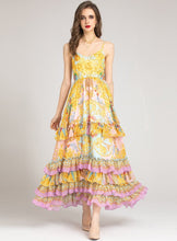 Load image into Gallery viewer, VITEX Cascading Floral Long Dress
