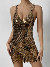 Load image into Gallery viewer, MELT Bronze Acrylic Disk Dress
