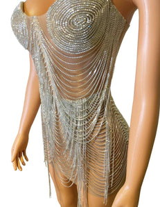 PRADA Crystal Mini Dress