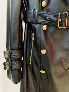 WAKA PU Leather Coat