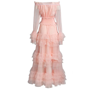 MAGNOLIA Cascading Lace Maxi
