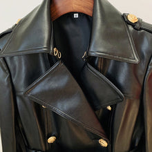 Load image into Gallery viewer, WAKA PU Leather Coat

