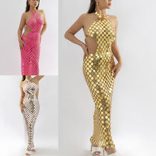 Load image into Gallery viewer, COLOURSOSTRAVA Long Disk Dress
