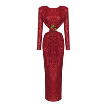 Load image into Gallery viewer, GUIBOURTIA Sequin Long Dress
