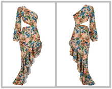 Load image into Gallery viewer, CANADENSIS One Shoulder Ruffle Dress

