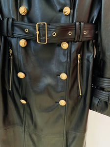 WAKA PU Leather Coat