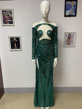 Load image into Gallery viewer, ARALIA Long Sequin Dress
