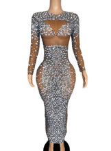 Load image into Gallery viewer, OMEGA Mesh Crystal Dress
