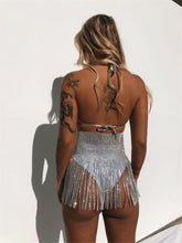 Load image into Gallery viewer, CLOCKENFLAP Crystal Fringe  Skirt
