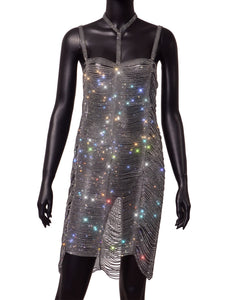 EMPIRE Cut-out Crystal Dress
