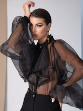 Load image into Gallery viewer, GRANDIDENTA Lantern Sleeve Top
