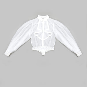GRANDIDENTA Lantern Sleeve Top