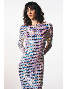 ASHTREE Sequin Backless Dress