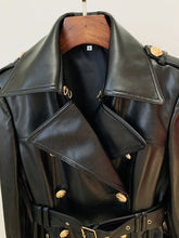 Load image into Gallery viewer, WAKA PU Leather Coat
