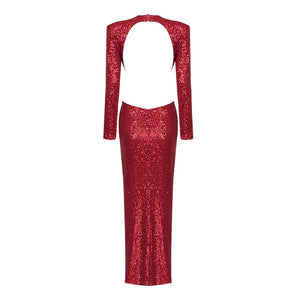 GUIBOURTIA Sequin Long Dress