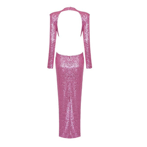 GUIBOURTIA Sequin Long Dress