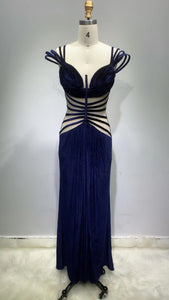 WITTROCKIA Long Velvet Dress