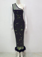 Load image into Gallery viewer, OILBIRD Sparkly Midi Dress
