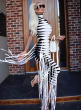 Load image into Gallery viewer, PICEARUBENS Fringe Long Bandage Dress
