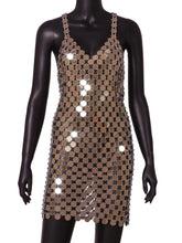 Load image into Gallery viewer, MELT Bronze Acrylic Disk Dress
