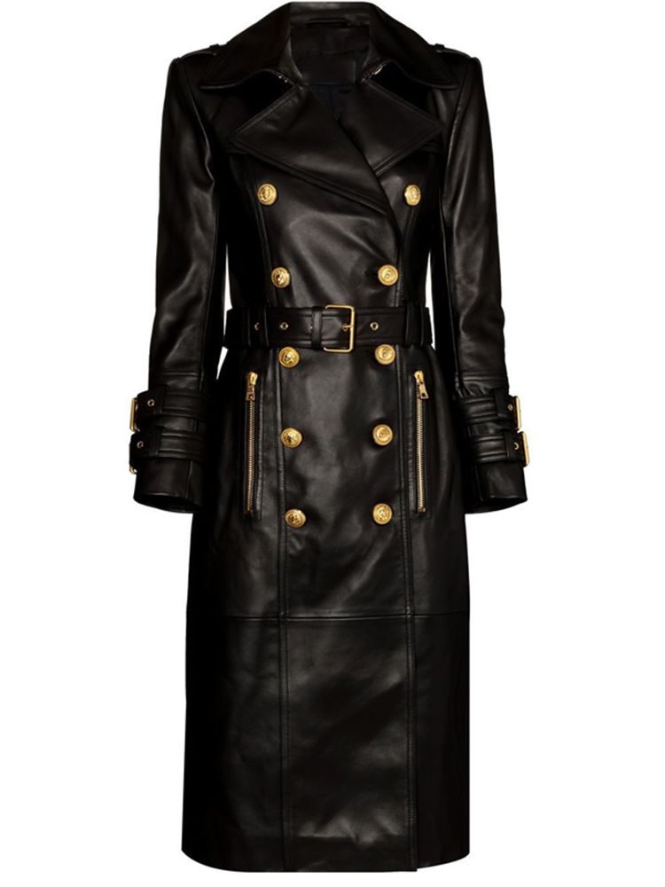 WAKA PU Leather Coat