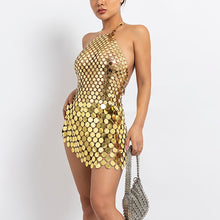 Load image into Gallery viewer, RAINBOW SERPENT Disk Dress
