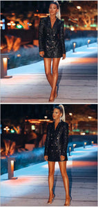 NEEJA Blazer Sequin Dress