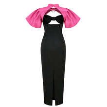 Load image into Gallery viewer, NIENSIS Puff Sleeve Long Dress
