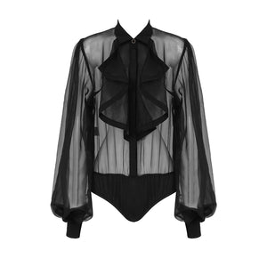 GRANDIDENTA Lantern Sleeve Top