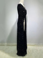 Load image into Gallery viewer, WAHLENBERGIA Sequin Evening Dress
