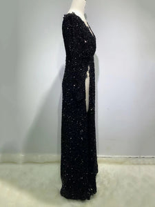 WAHLENBERGIA Sequin Evening Dress