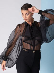 GRANDIDENTA Lantern Sleeve Top