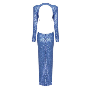 GUIBOURTIA Sequin Long Dress